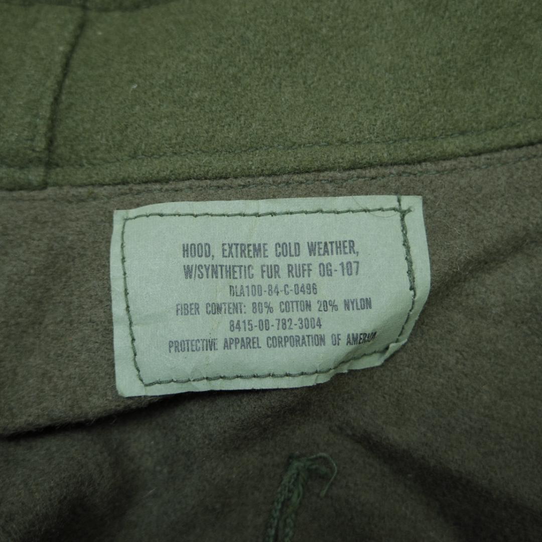 デッドストック　本物軍物　米軍 M-65用フード ヴィンテージ　1984年製