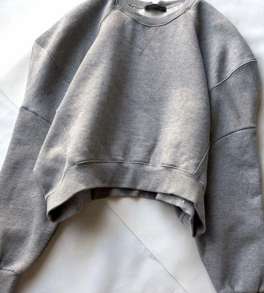 AMOMMA アモマ PUFF SLEEVE SWEAT　スウェット　　起毛なし