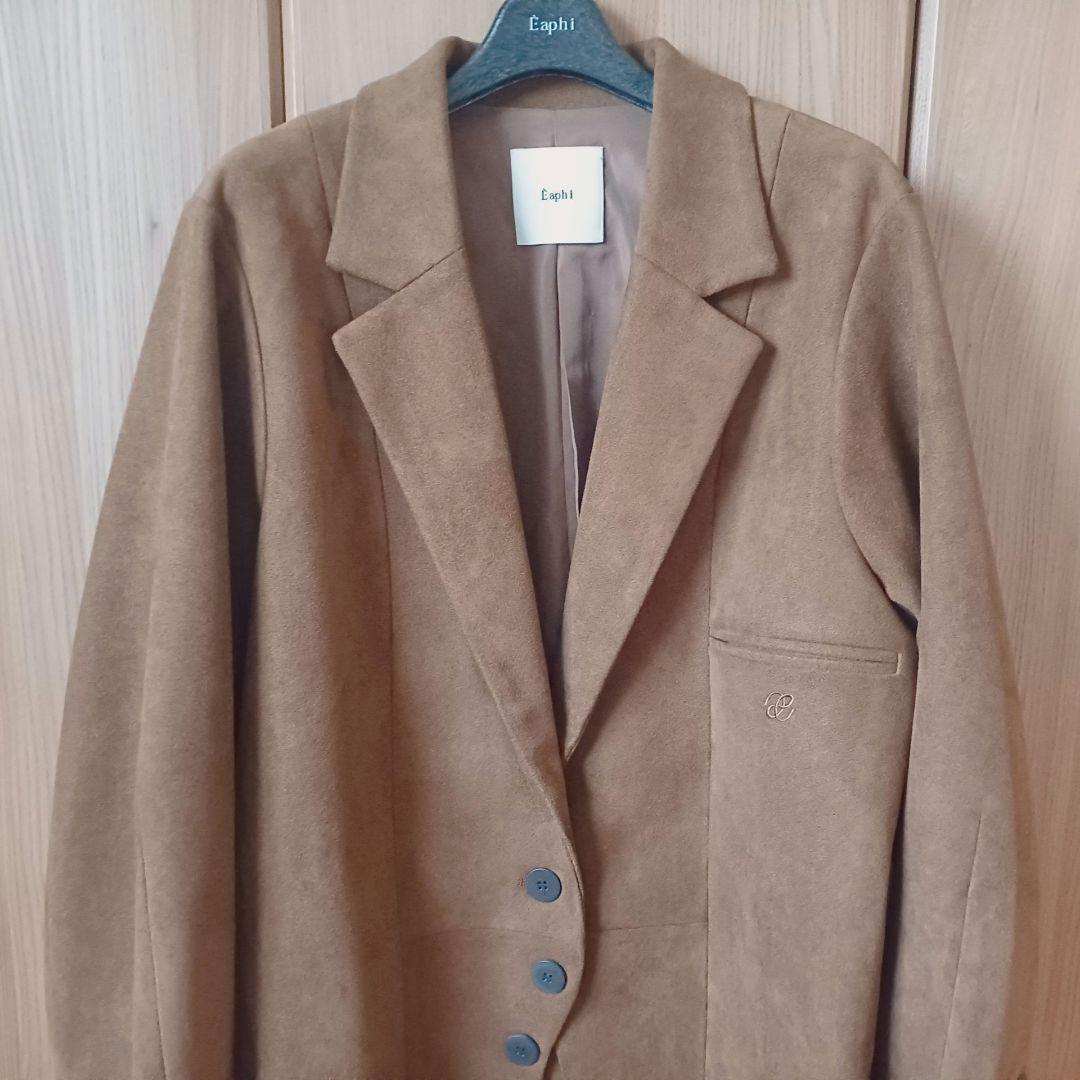 【Eaphi】CLASSIC WAVE JACKET ―FAUX SUEDE
