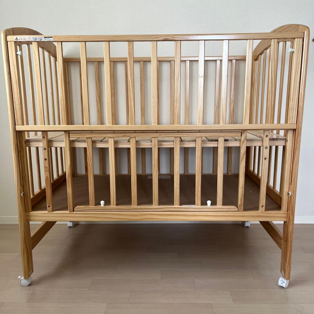 KATOJI カトージ　ハイポジションベビーベッド　レギュラーサイズ