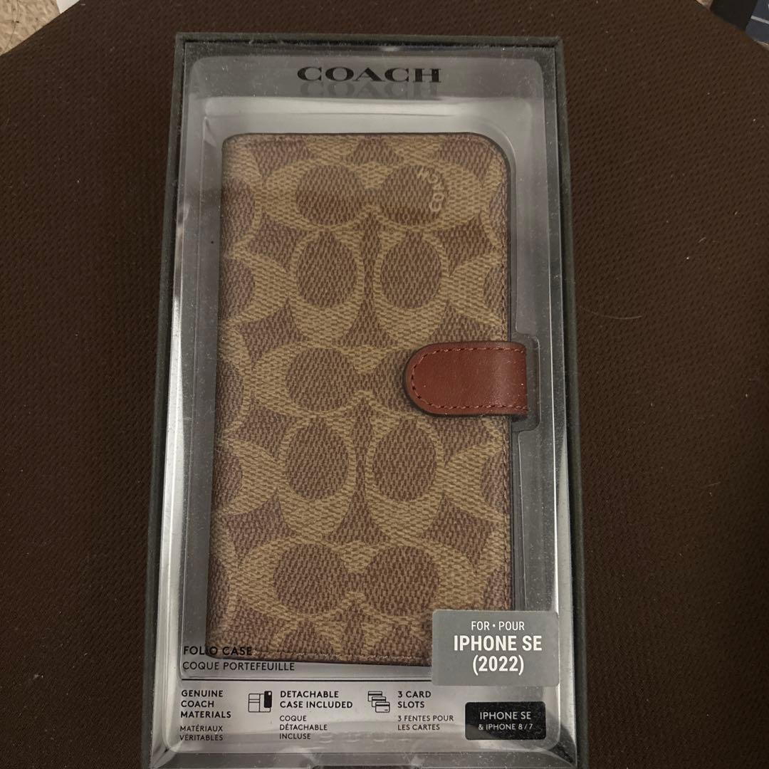 ★★再値下げ★★ COACH iPhone SE (2022) 手帳型ケース