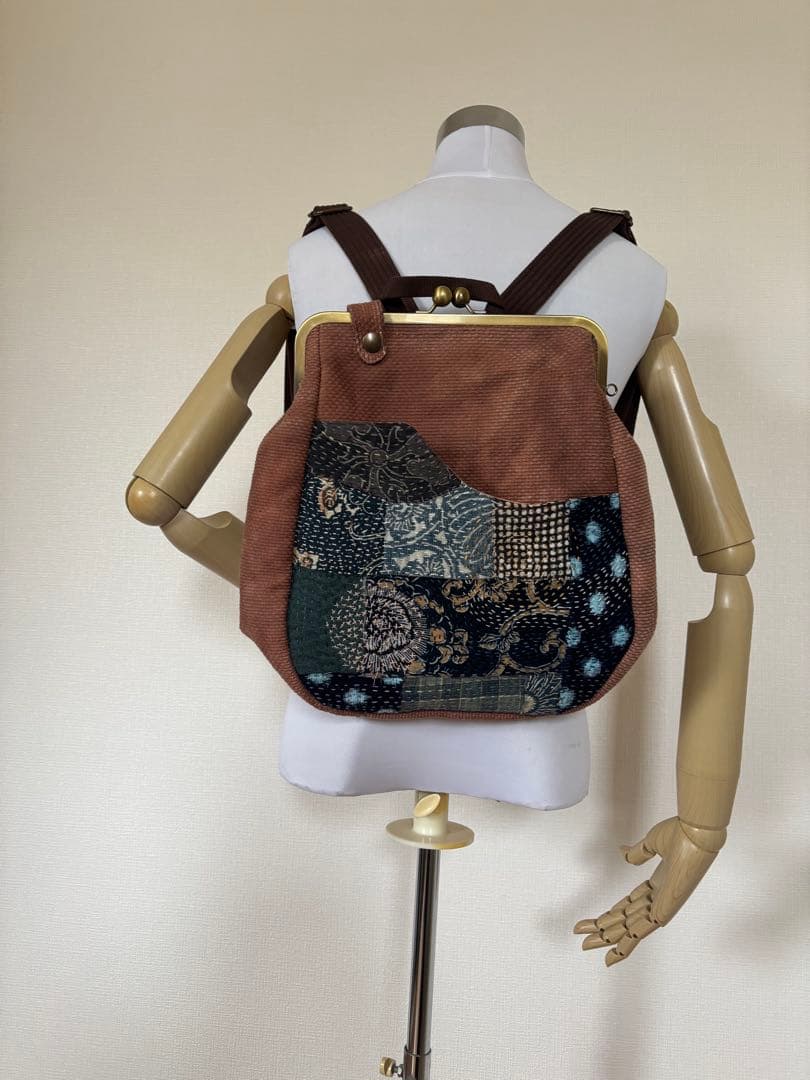 胴着柿渋染めリュック