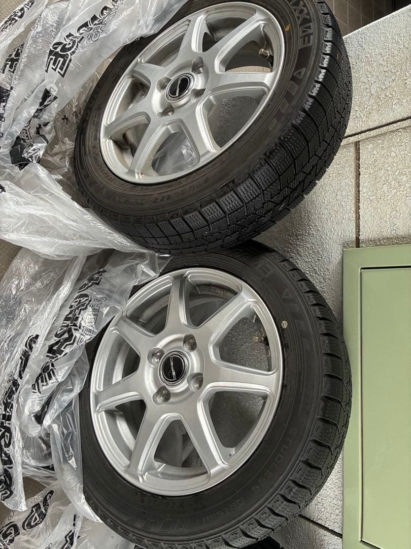 DUNLOP WM03 155/65R14 2022年製 スタッドレスホイール付