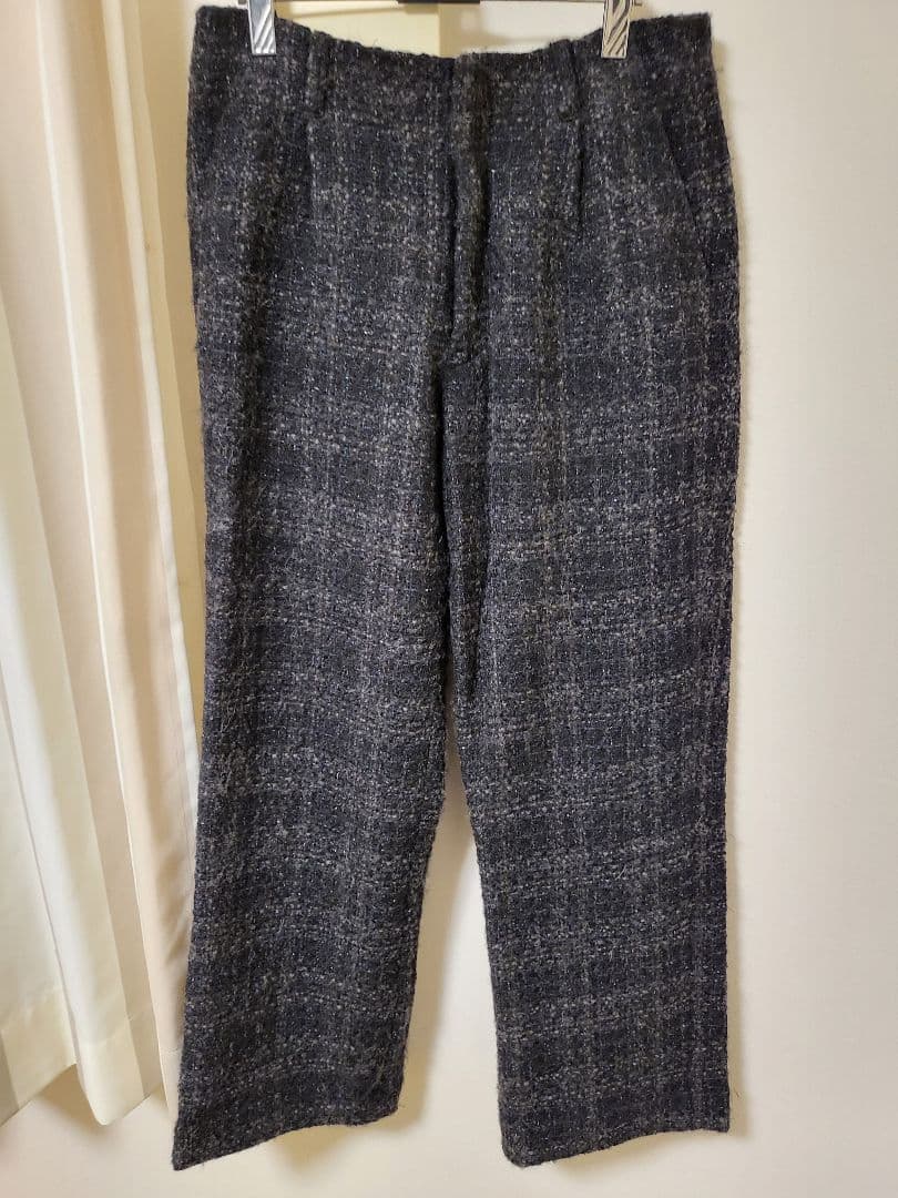 【LIDNM】 ALPACA SILK TWEED TROUSERS