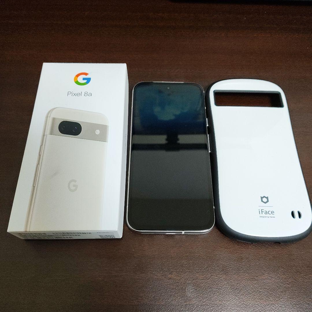 超美品　Google Pixel 8a ホワイト 本体　iFace　フィルム付き