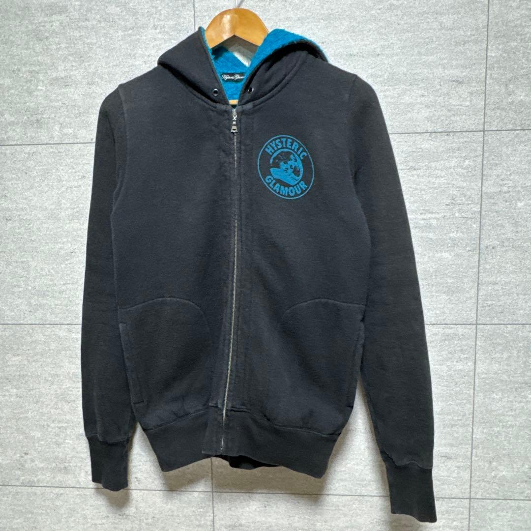 HYSTERIC GLAMOUR パーカーレディース古着 ボア ヒスガール