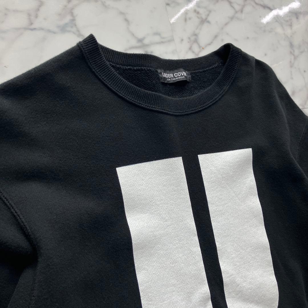 【美品】UNDERCOVER ビッグUロゴ スウェット 黒 サイズ2 日本製