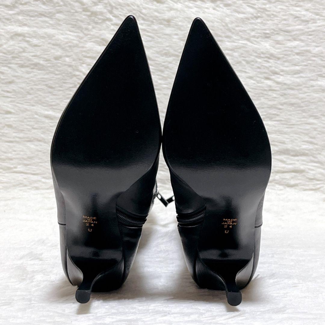 【極美品】DIANA ダイアナ ロングブーツ 黒 24cm レザー 日本製 美脚