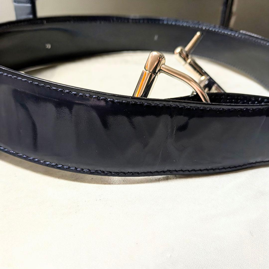 GUCCI Tom Ford期 ジャイアントホースビット ベルト エナメル