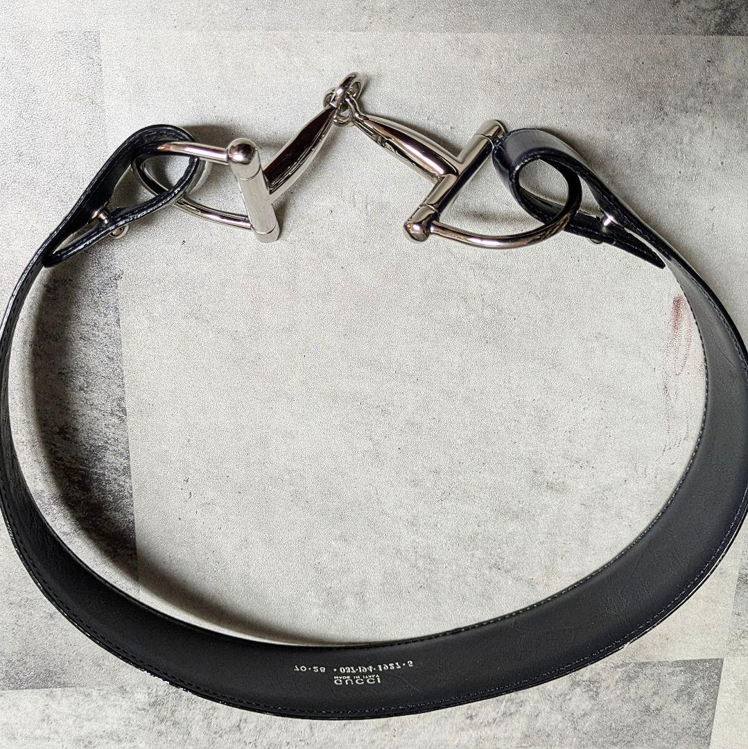 GUCCI Tom Ford期 ジャイアントホースビット ベルト エナメル