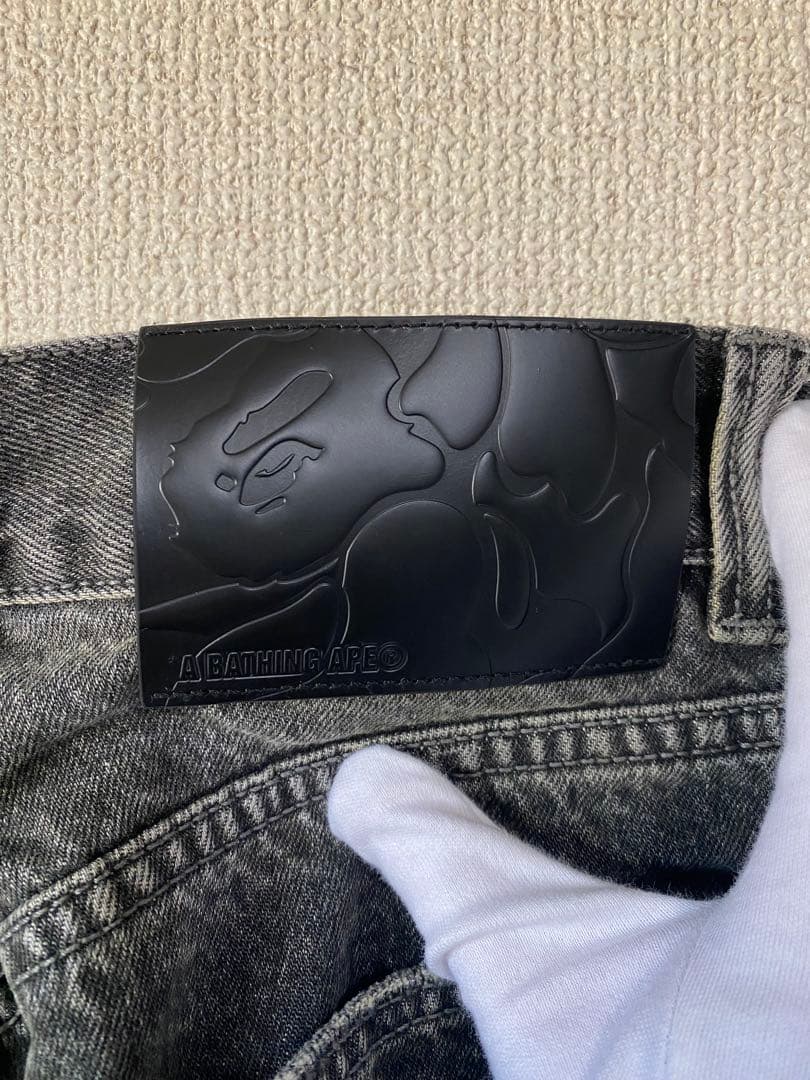 【希少】A BATHING APE アベイシングエイプ デニムショーツ 星 M