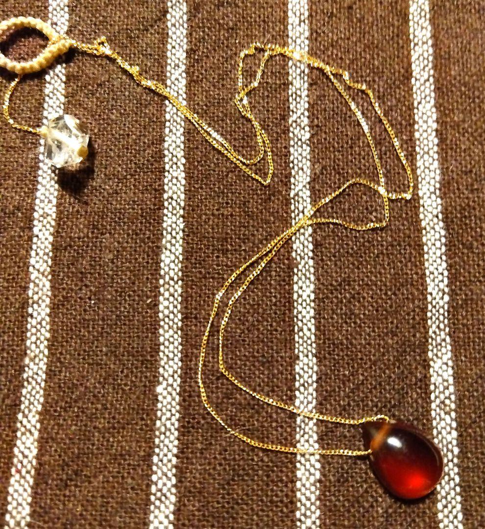 yasuhideono　18Kガーネットネックレス　ヤスヒデオノ　天然石