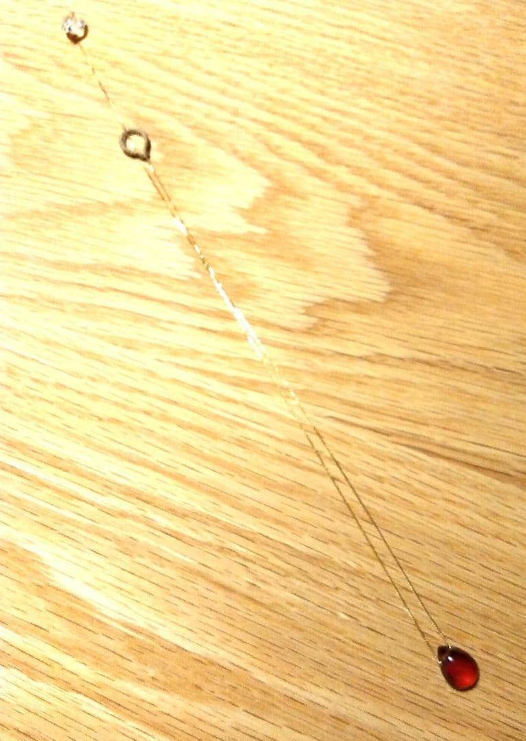 yasuhideono　18Kガーネットネックレス　ヤスヒデオノ　天然石