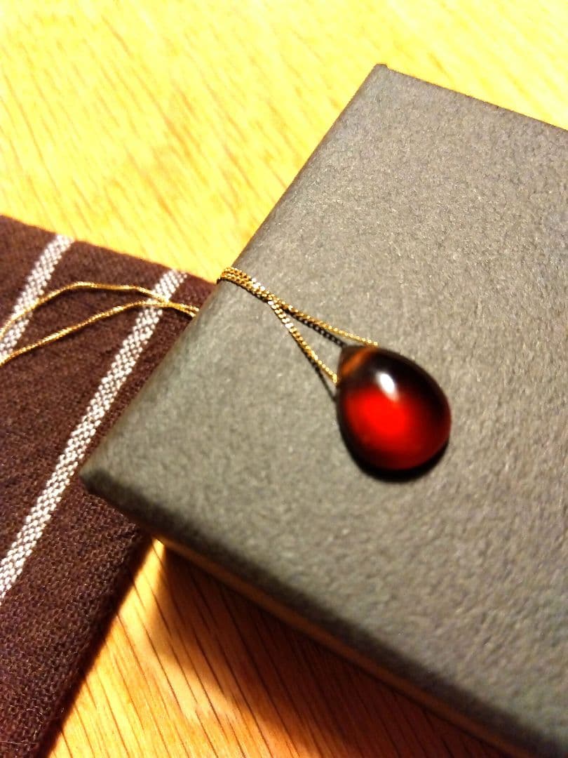 yasuhideono　18Kガーネットネックレス　ヤスヒデオノ　天然石