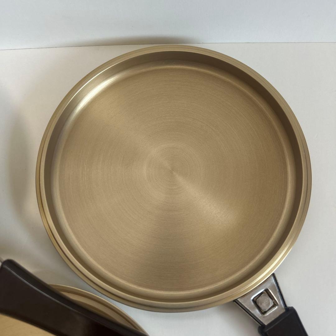 最高級　しばのキッチン　ゴールド　6点セットガラス蓋セット