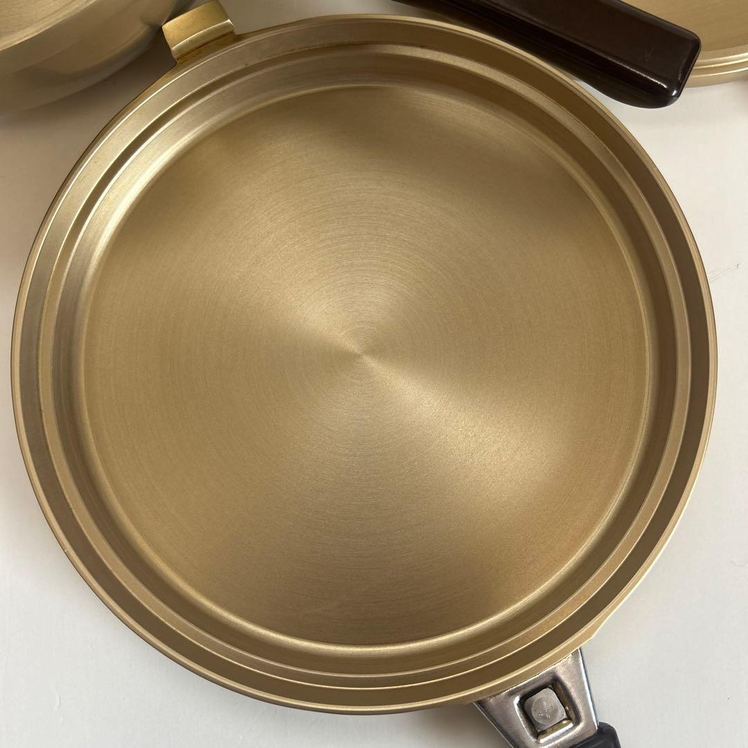 最高級　しばのキッチン　ゴールド　6点セットガラス蓋セット