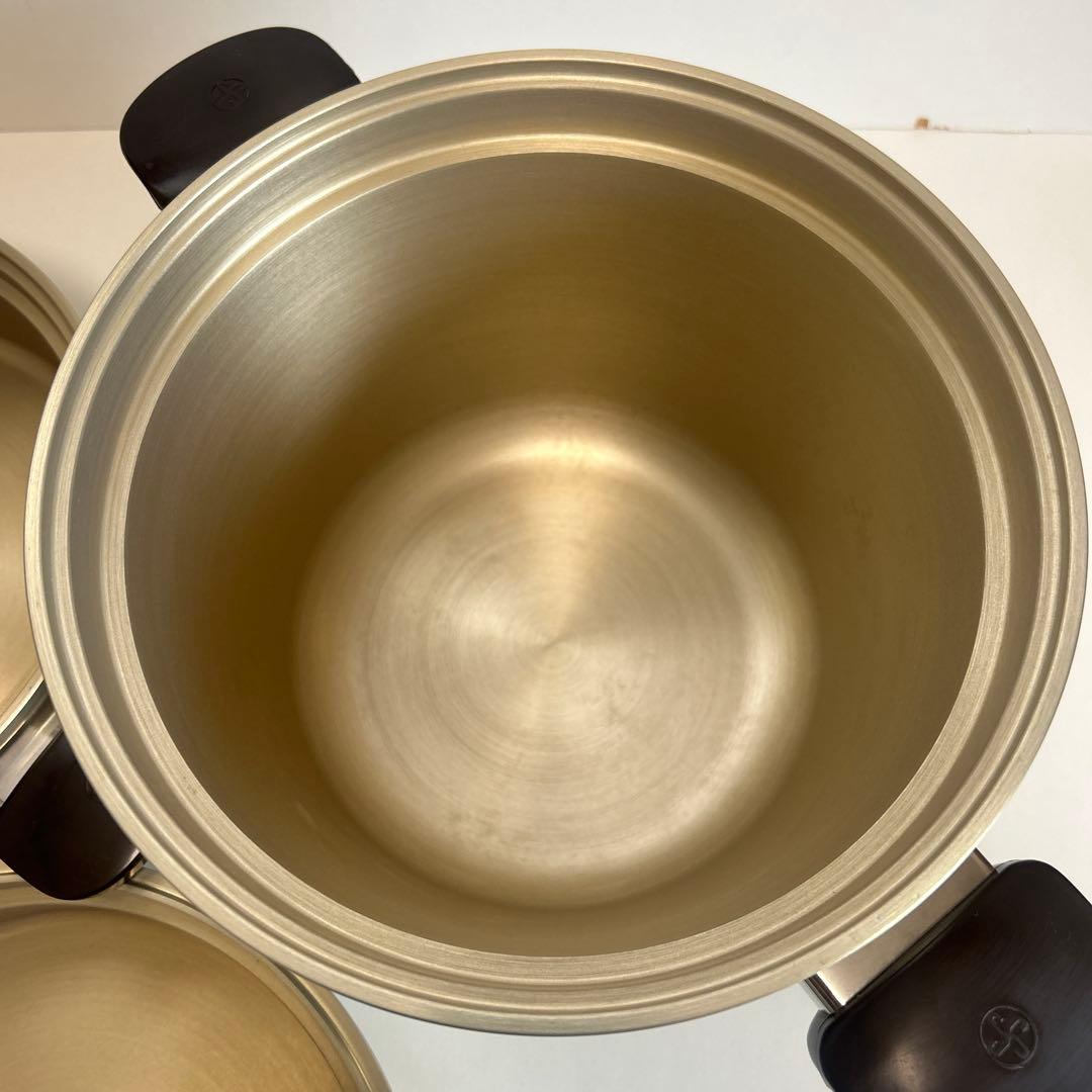 最高級　しばのキッチン　ゴールド　6点セットガラス蓋セット