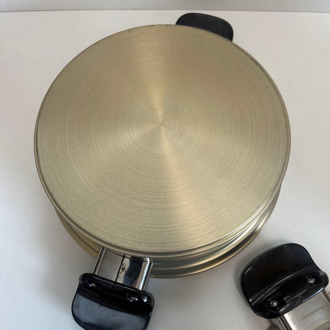 最高級　しばのキッチン　ゴールド　6点セットガラス蓋セット