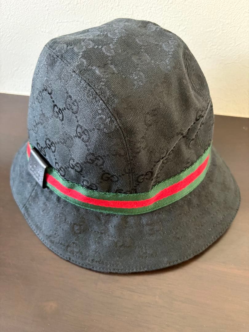 BamikiGUCCI ブラックバケットハット GGパターン