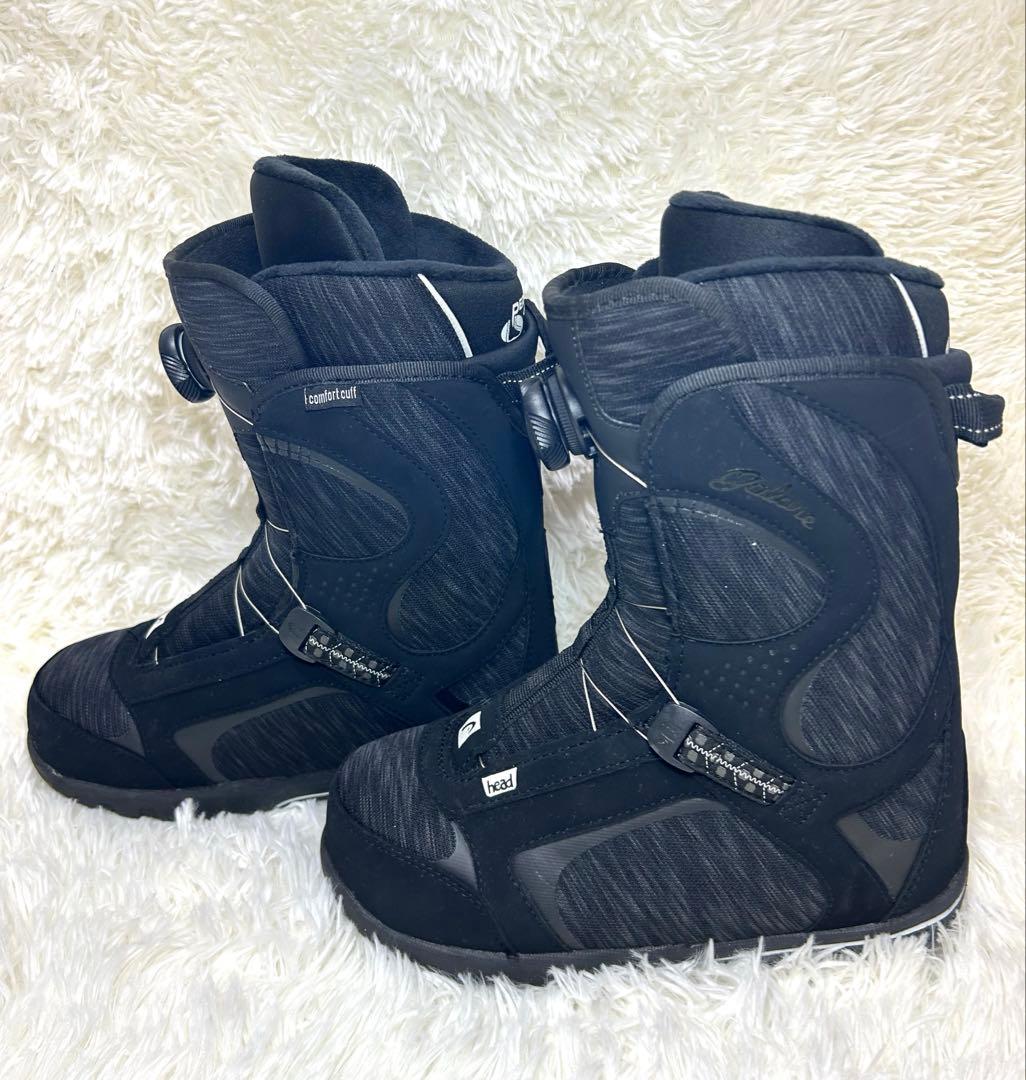 headヘッドBOAスノボスノーボードブーツブラッ23.5 パーフェクトフィット