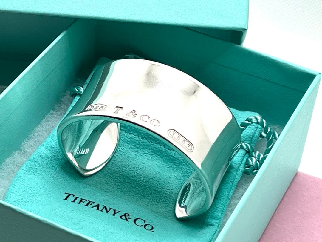 h237 ティファニー　1837 ワイド　カフ　バングル　シルバー　925