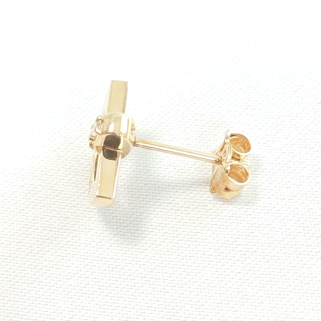 CELINE セリーヌ K18 ダイヤ ピアス 片耳用 6569