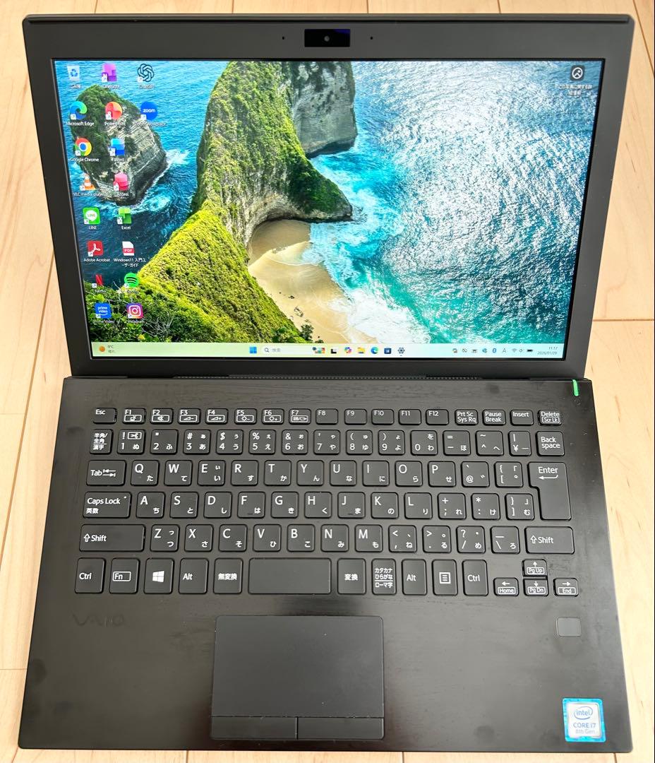 VAIO Corei7 16GB SSD 500GB Office2024 小型