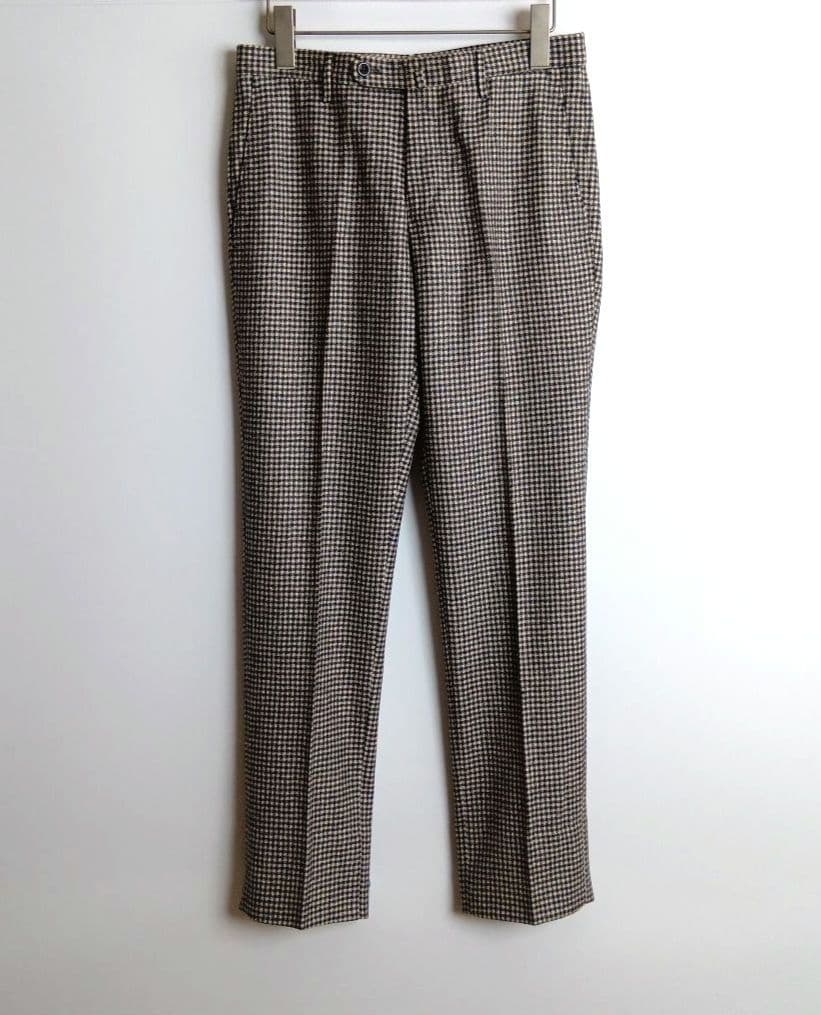 INCOTEX インコテックス スラックス グレーチェック 44 イタリア製