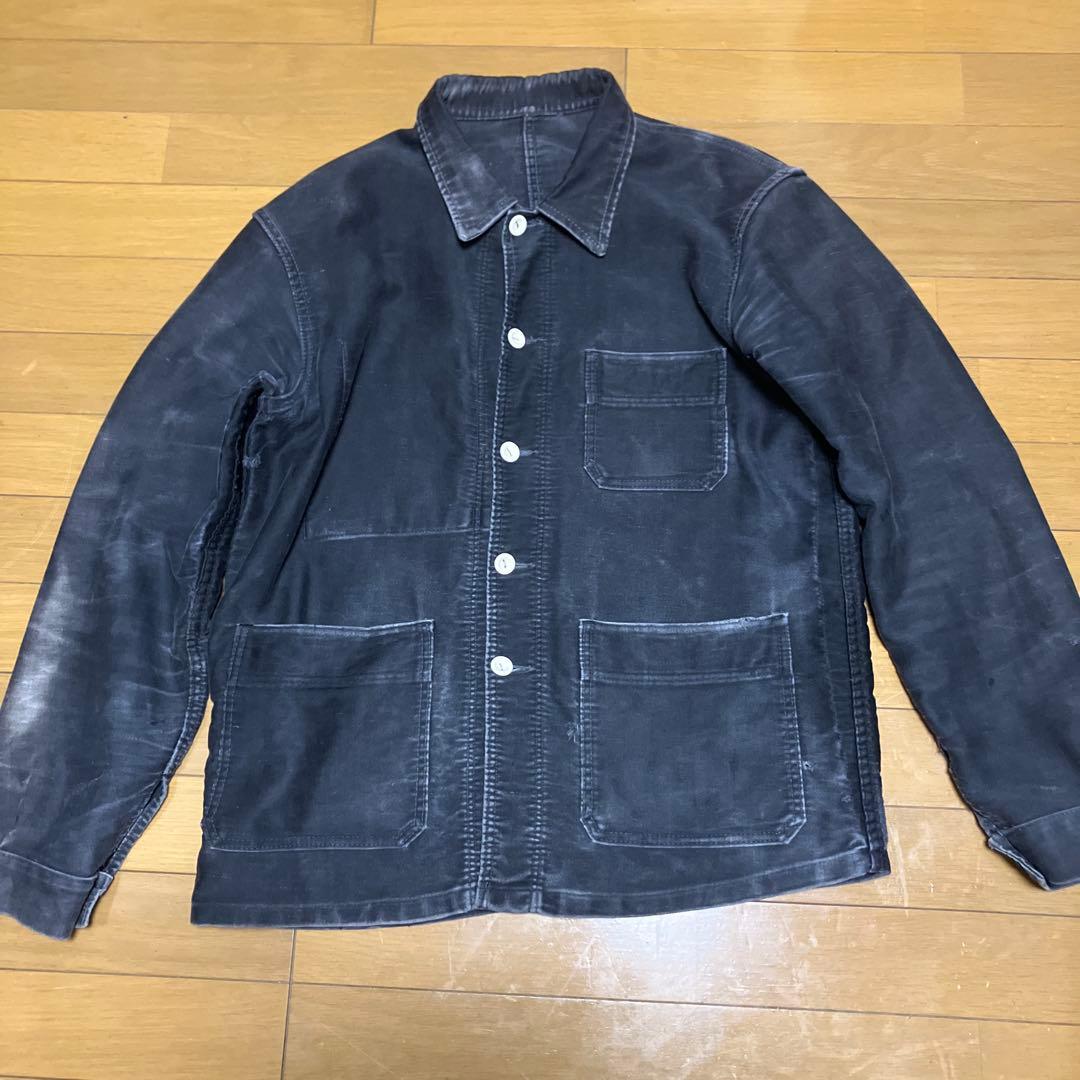1950年代 ブラックモールスキン カバーオール