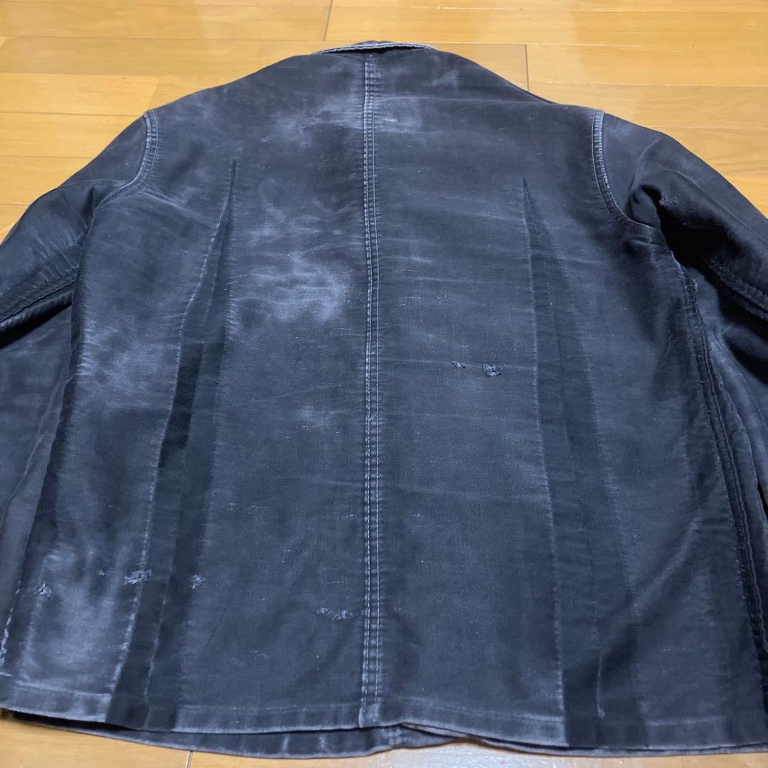 1950年代 ブラックモールスキン カバーオール