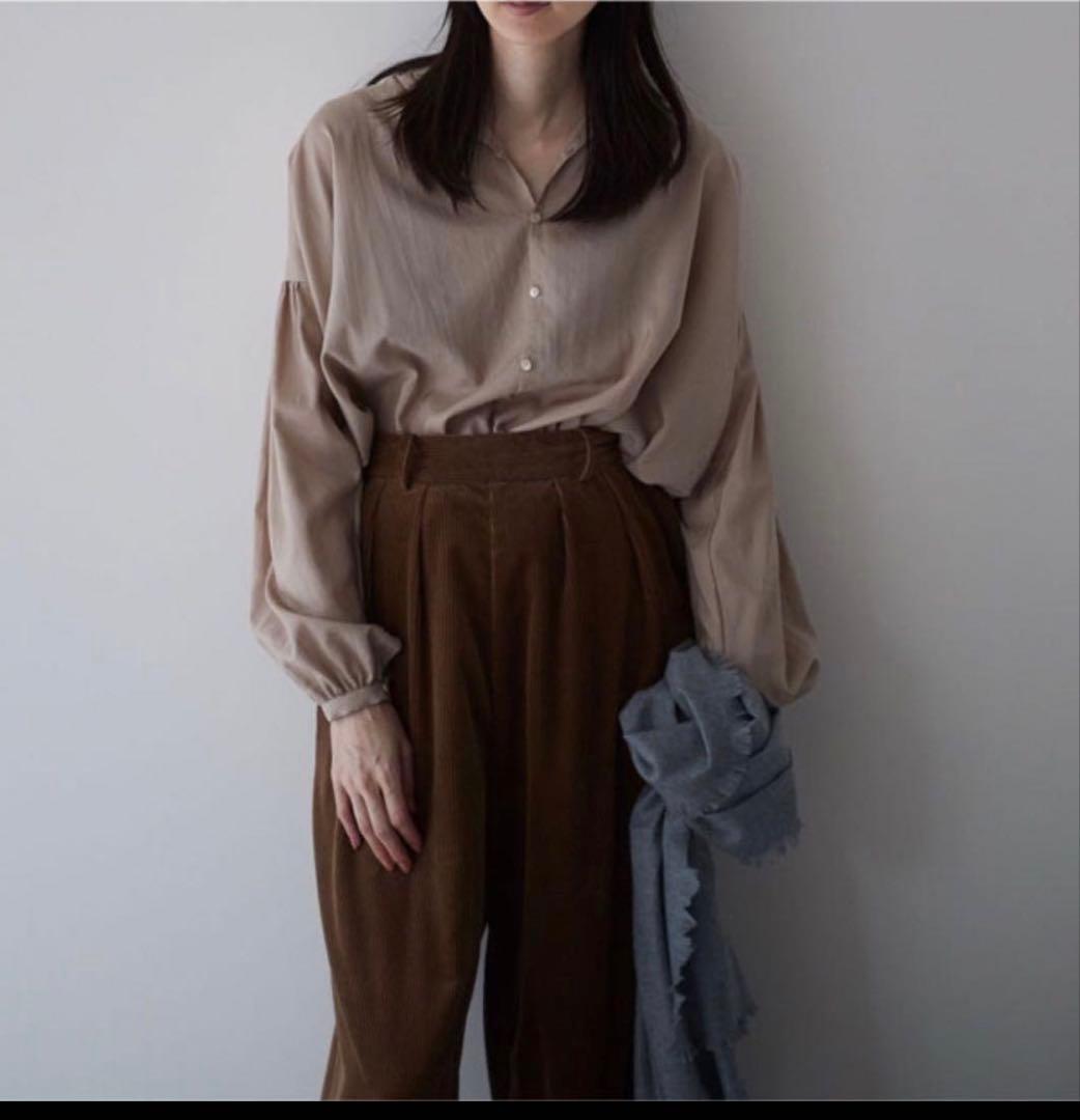 humoresque wide pants コーデュロイ