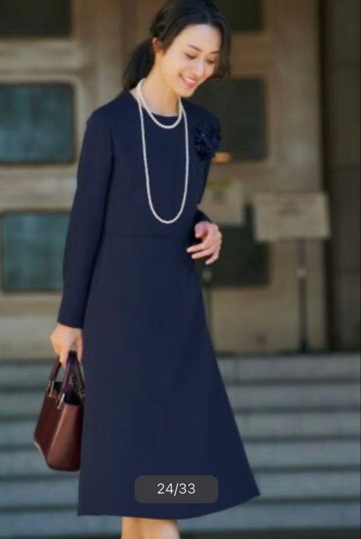 ミモレ丈 ジョーゼットワンピース UNTITLED