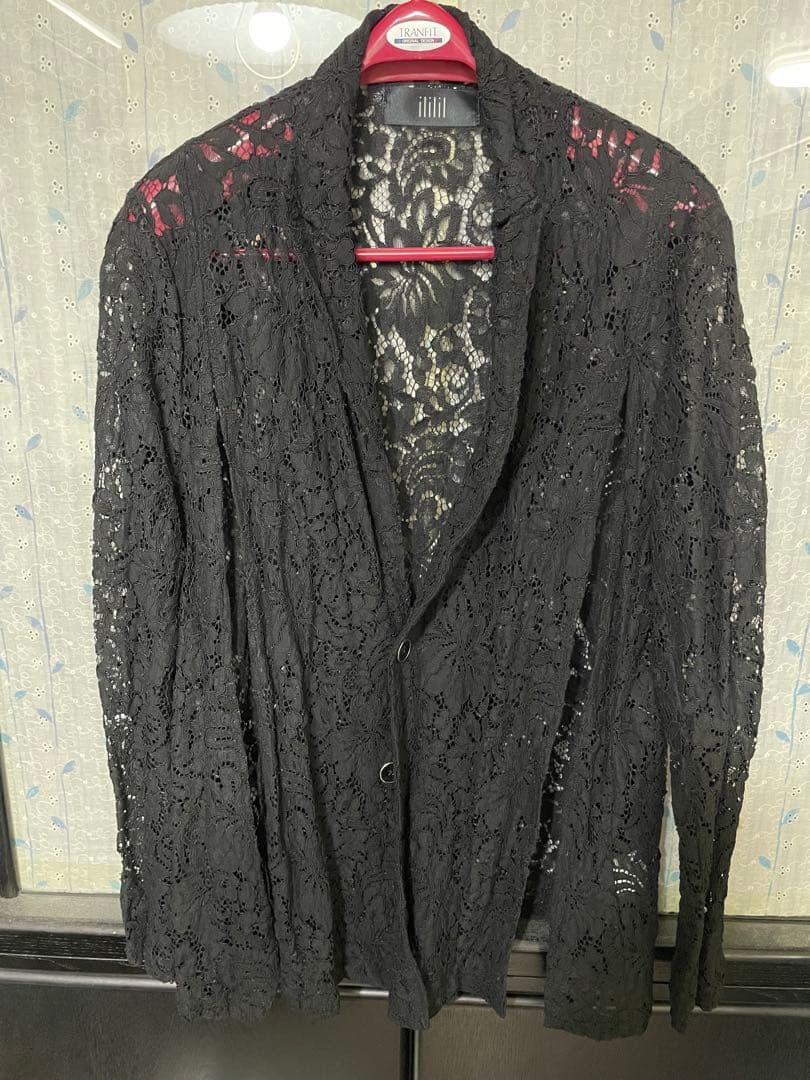 ililil イルイルイル レーステーラードジャケット レースワイドパンツ