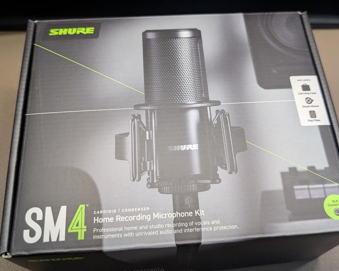 〈再出品〉SHURE SM4 コンデンサーマイクキット