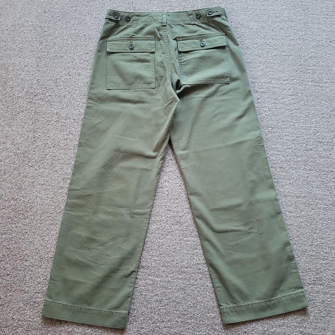 スピックアンドスパン ルーズベイカーパンツ カーキ 36サイズ