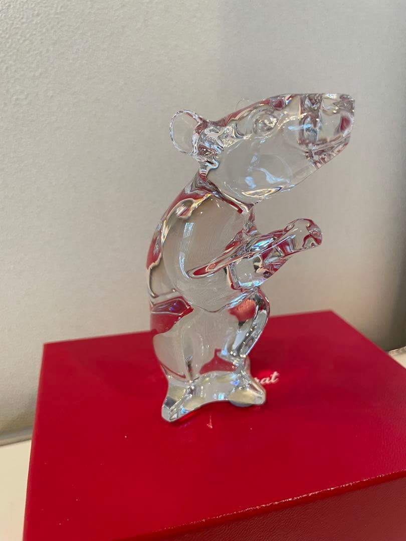 (美品)Baccarat バカラ 干支2020年 ねずみ クリスタル