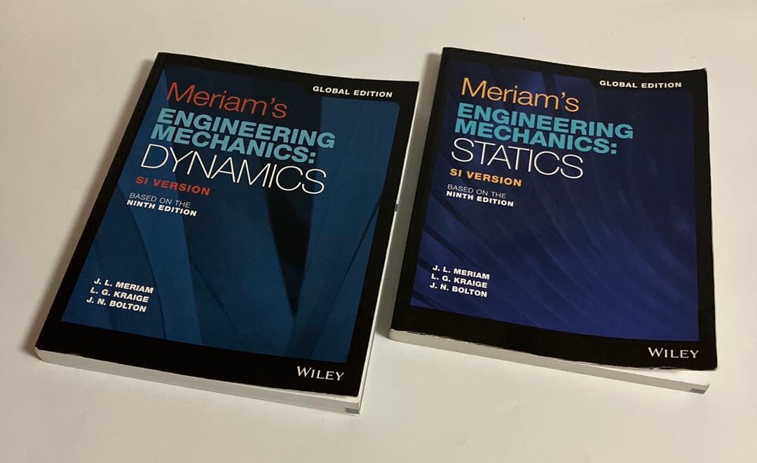 2冊セット　Meriam's ENGINEERING MECHANICS