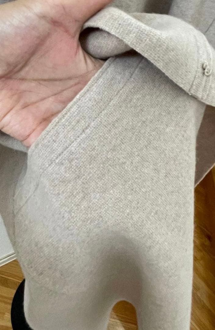 アニオナAGNONA カシミアニットジャケットコート未使用に近い