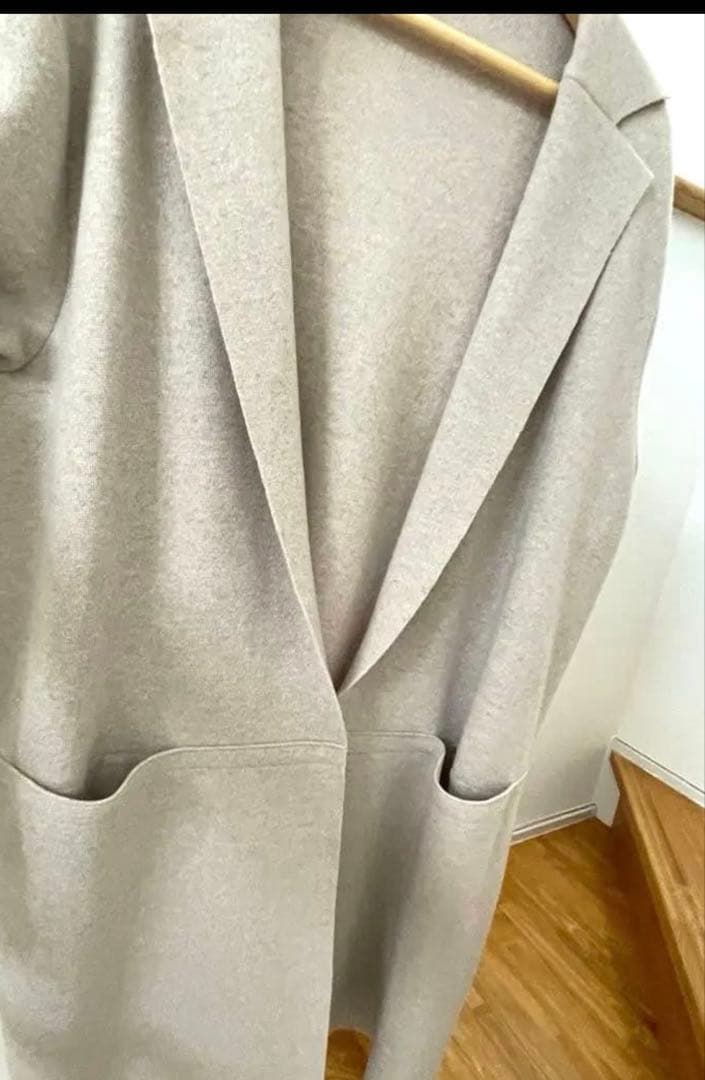 アニオナAGNONA カシミアニットジャケットコート未使用に近い