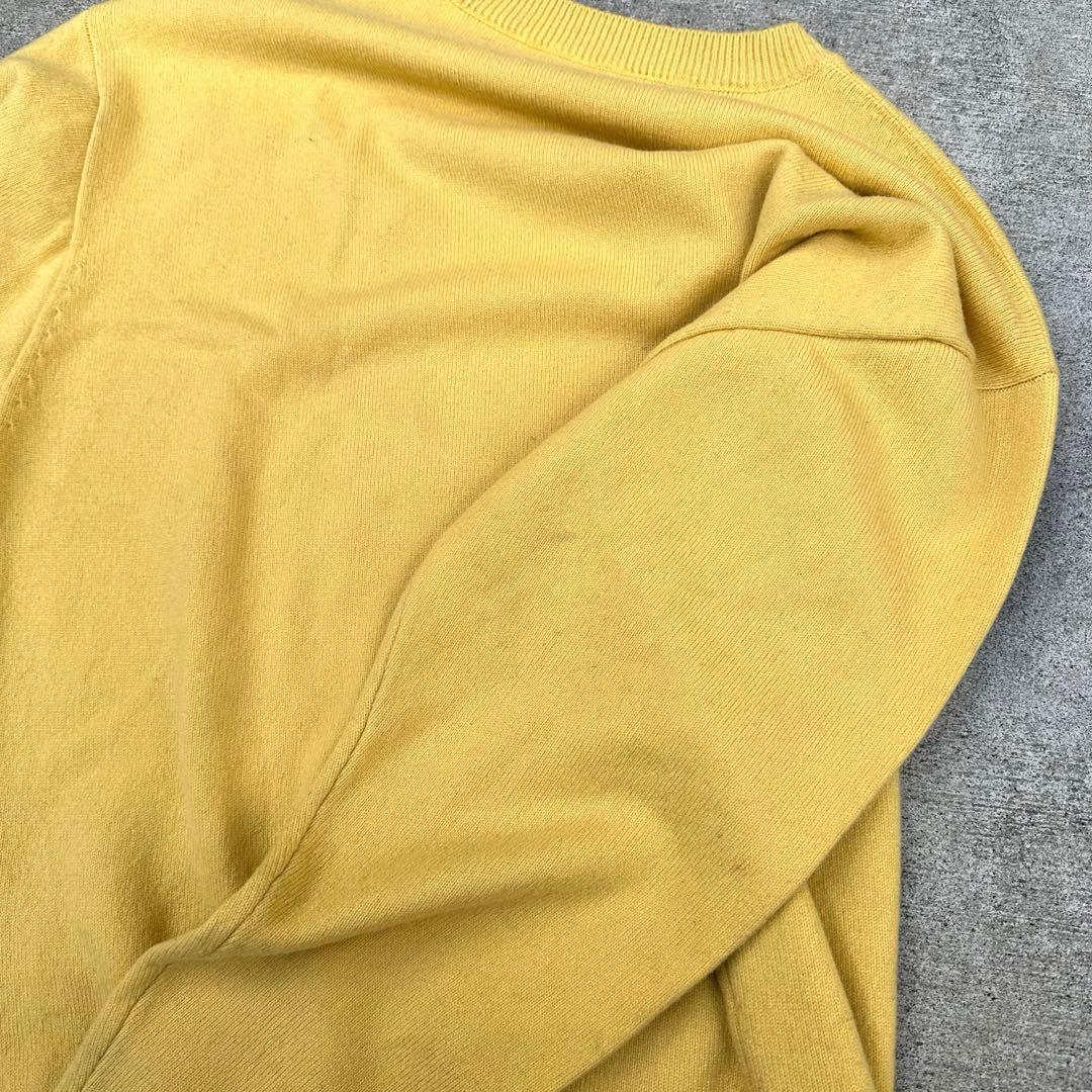 Yonetomi リジッドカシミヤ ニット YELLOW 3