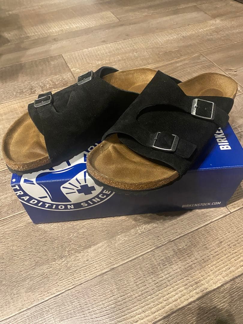 Birkenstock チューリッヒ　ブラックスエード　size40（26cm）
