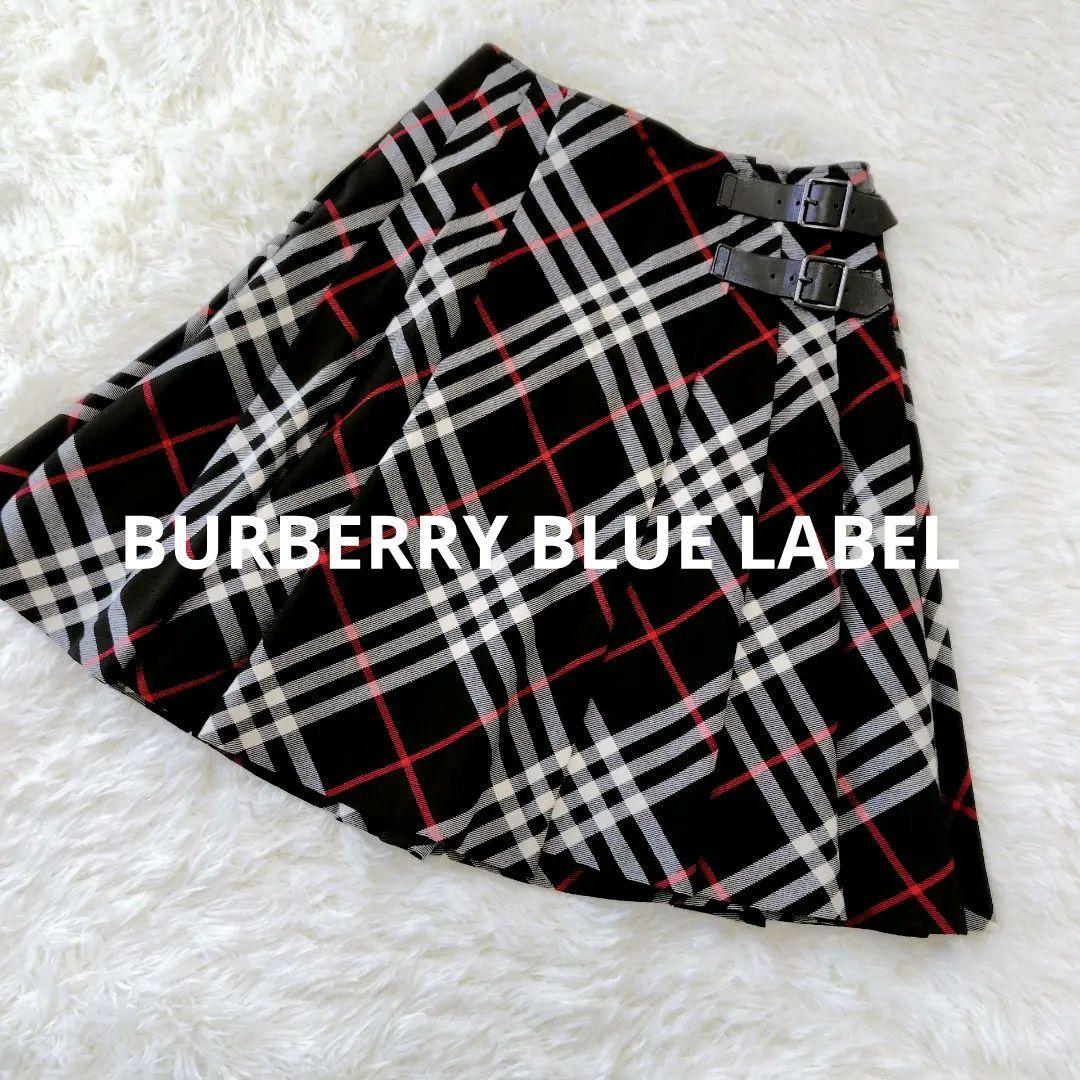 【美品】BURBERRY BLUE LABEL チェック柄プリーツスカート