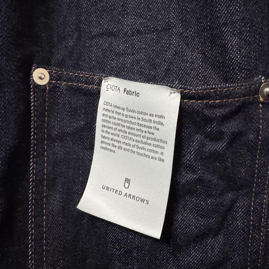 ユナイテッドアローズ シオタ スビンコットン デニム トラッカージャケット M