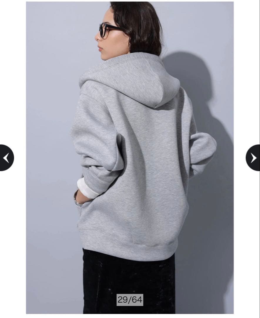 【新品タグ付き】アルページュストーリー　ダンボールパーカー　グレー　M