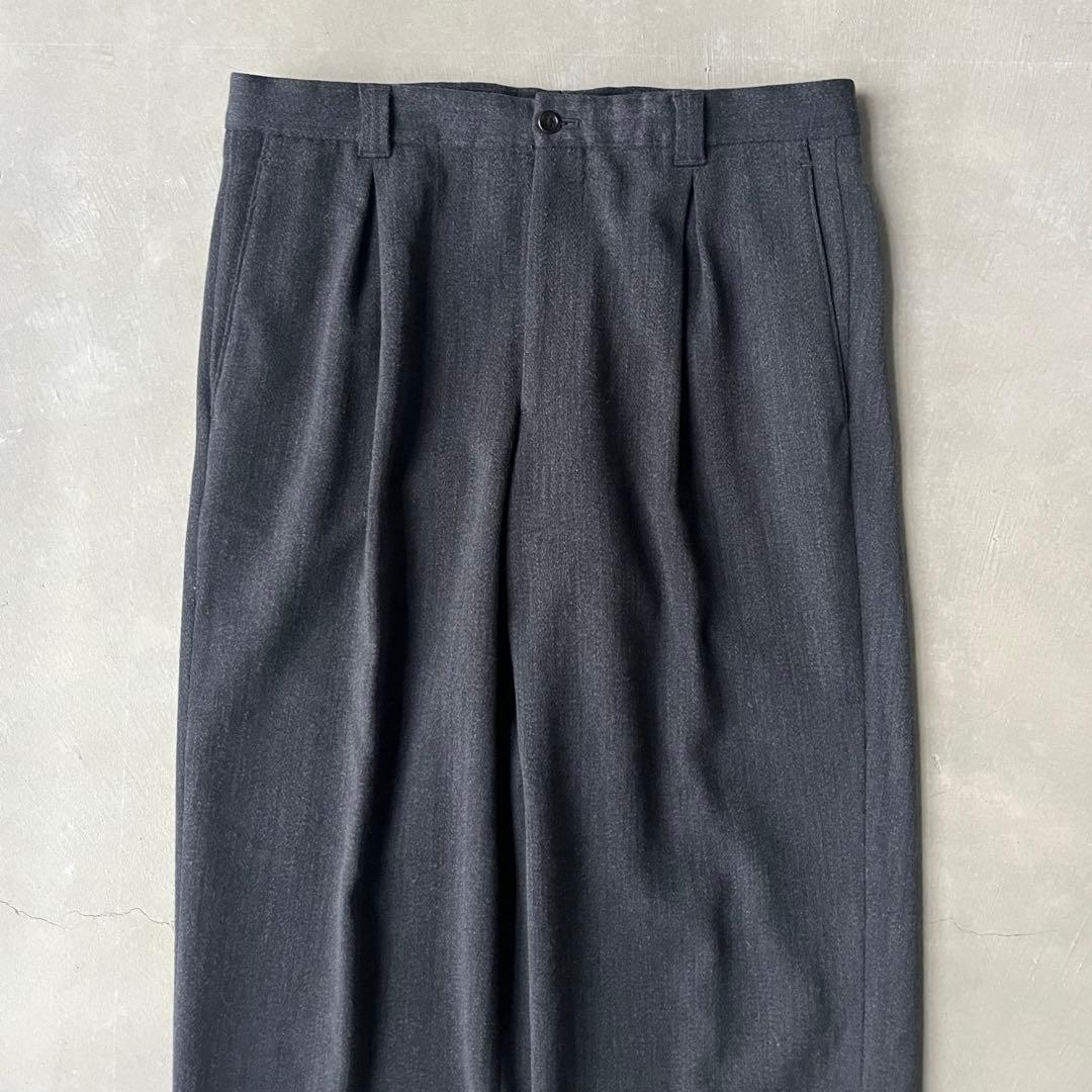 パンツ armani archive wool grey trousers