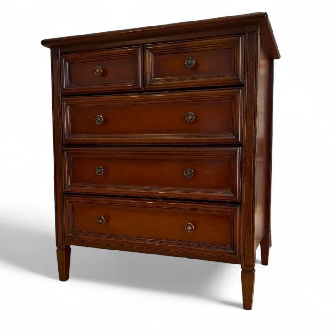 サイドチェスト 木製 4段タンス 収納家具