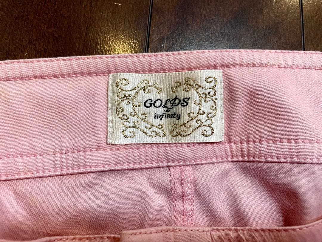 GOLDS infinity ピンクショートパンツガーターリング付きホットパンツ