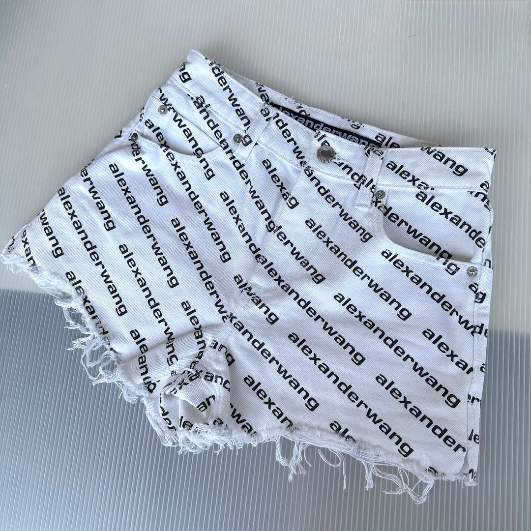 Alexander wang ショートパンツ　ハイウエストショーツ　25