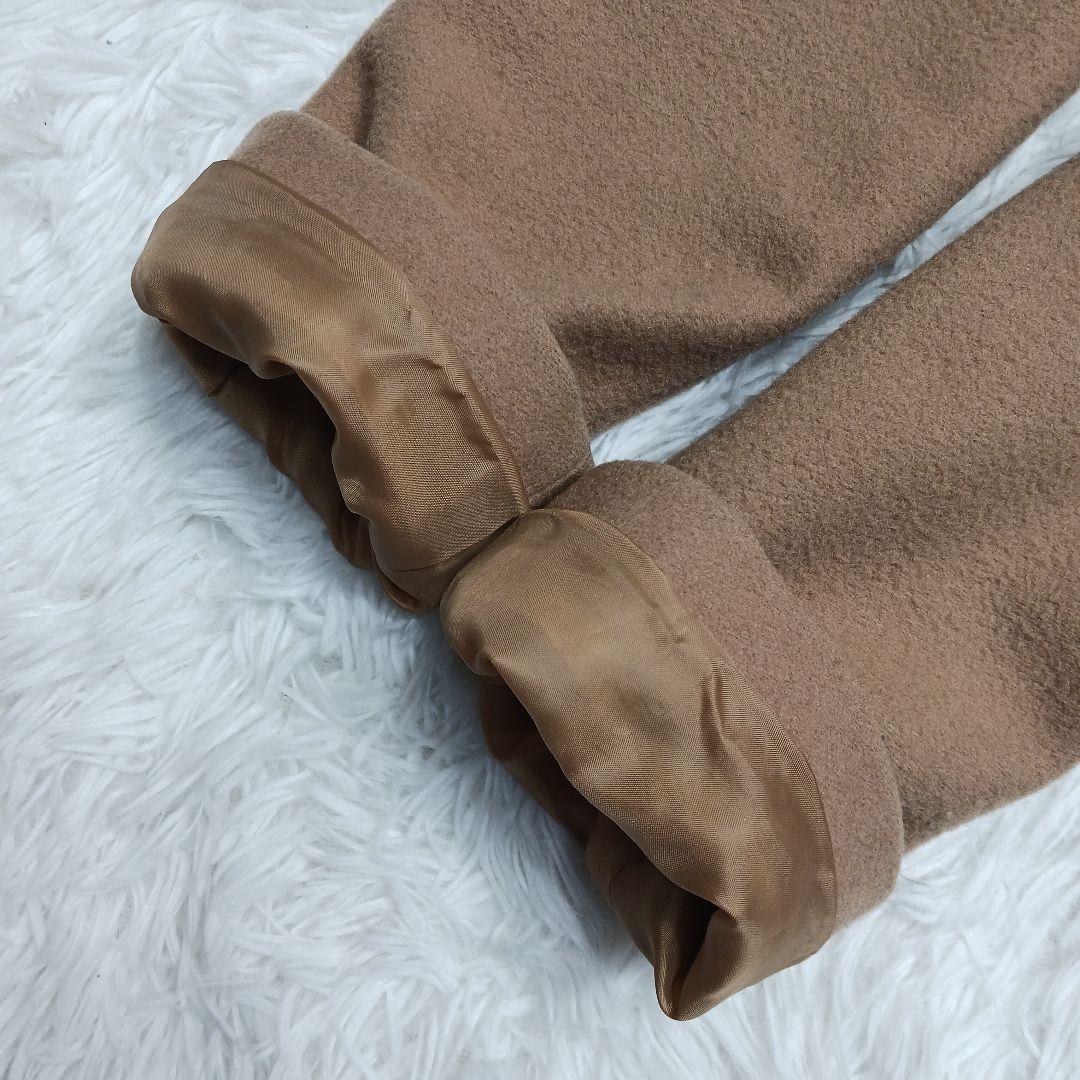 バーバリーブルーレーベル　ウールロングコート　ノバチェック　キャメル　サイズ40