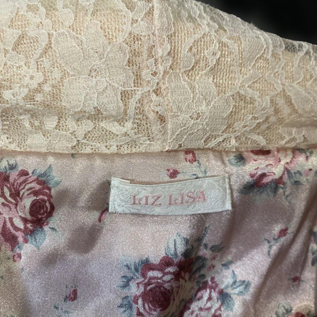 Y2K 平成ギャル　姫ロリ　LIZLISA ボア　フードパーカー　花柄